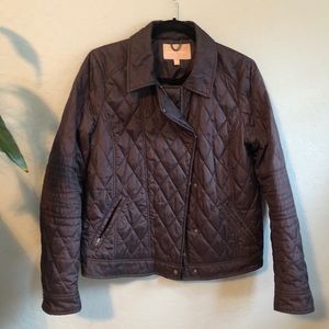 Banana Republic Black Quilted Moto Jacket